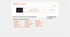 Desktop Screenshot of meteoa12jours.net
